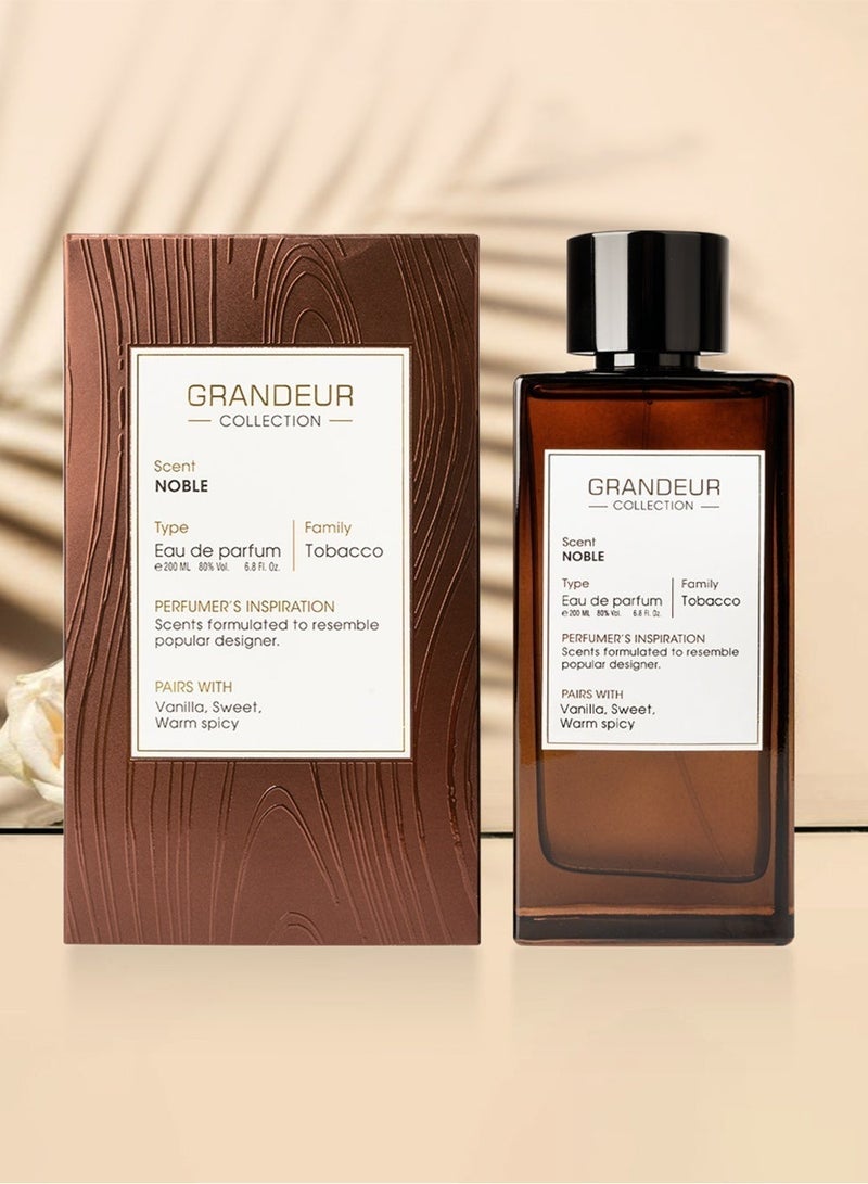 لينيا دي بيلا عطر غراندور نوبل الفاخر للجنسين (Eau de Parfum) – 200 مل | مستوحى من الطابع العربي الأصيل، يتميز بنفحات التبغ الغنية المتناغمة مع الفانيليا، ليمنحك رائحة حلوة ودافئة مع لمسات من التوابل الشرقية - Image 3